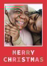 Personalised Christmas Photo Card created by AniSomi - Classic Christmas Card - Merry Christmas