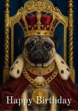 Regal card for pug lovers created by Made by Betty