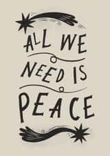 Arty Christmas/New Year - All We Need Is Peace created by Lauren Marina