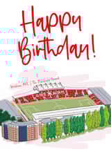 Football Birthday Card - Wrexham AFC - The Racecourse Ground created by Moo & Snip