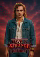 Fun Birthday Card - Billy Hargrove - Stranger Things created by ShortRound888