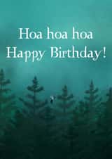 Funny Birthday Card - Twilight - Hoa Hoa Hoa Happy Birthday! created by The Queer Store