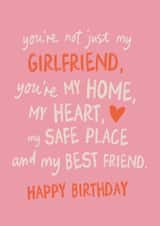 Heartfelt Birthday Card - For Girlfriend - Safe Place created by Sweetlove Press
