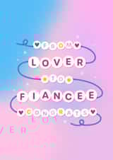 Cute Engagement Card for Swifties - Lover Era - Taylor Swift created by Joanne Hawker