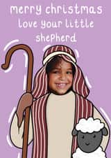 Personalised Christmas Photo Card created by OhJaye - Cute Christmas Card - Nativity Shepherd
