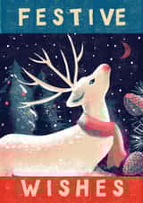 Classic Festive Deer Christmas card created by Rocket68