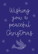 Wishing You A Peaceful Christmas Card - Sending Love at Christmas created by Sweetpea Print Design