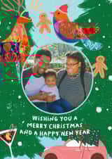 Personalised Christmas Photo Card created by daminidesigns - Cute Christmas Card - Happy New Year