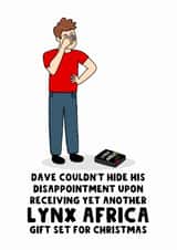 Funny Christmas Card - Lynx Africa created by The Blunt Badger