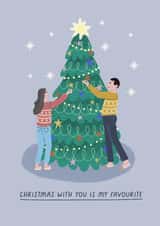 Classic Christmas Card - My Favourite created by Sarah Harding