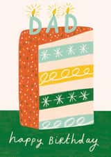 Classic Birthday Card - For Dad - Cake Slice created by Kerrie McNeill