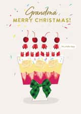 Funny Christmas Card - For Grandma - Trifle Tipsy created by Holly Fox
