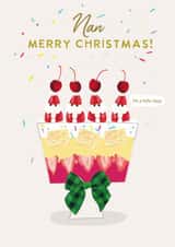 Funny Christmas Card - For Nan - Trifle Tipsy created by Holly Fox