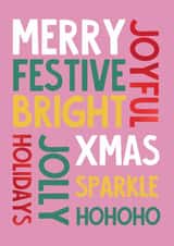 Arty Christmas Card. created by Redback Cards