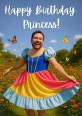 Funny Birthday Card - Princess - For Him created by Alfie Calas