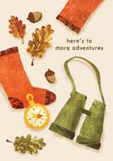 Here's To More Adventures Card - Valentines, Love or Anniversary Card created by Emily Nash Illustration