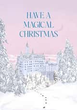 Have a Magical Christmas, Princess Christmas Card, Girlie Christmas Card created by AmySrvc Illustration