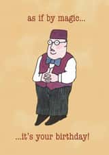 Classic Birthday Card - Mr Benn - As If By Magic created by Hype Associates