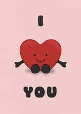 Cute Anniversary Card - Heart Jellycat created by Gards