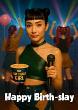 Fun Birthday Card - K-Pop Demon Hunters - Zoey created by Kerrylovescards