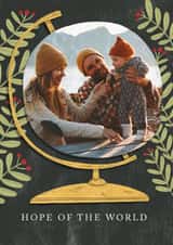 Personalised Christmas Photo Card created by Laurent Collective - Classic Christmas Card - Hope Of The World