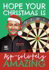Punny Christmas Card - Nathan Aspinall - Darts created by AbiGoLucky