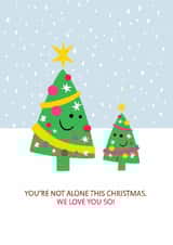 You're not alone this Christmas - Lonely Christmas - Christmas Encouragement created by Laurent Collective