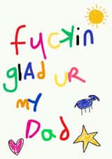 Funny and cute Dad birthday card created by thelittleone