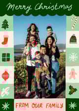 Personalised Christmas Photo Card created by Carla Ellis - Cute Christmas Card - From Our Family