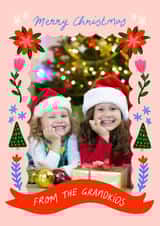 Personalised Christmas Photo Card created by Carla Ellis - Cute Christmas Card - For Grandparents - From The Grandkids