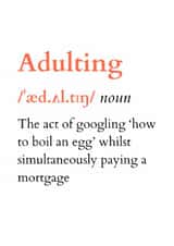 Funny Birthday Card - Adulting Definition created by @RoseDesignCards
