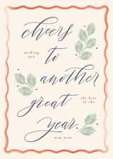 Classic Christmas/New Year Card - Cheers To Another Great Year created by letterfix