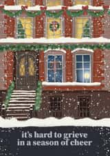 Traditional Christmas card with condolence - Show sympathy for someone grieving created by Diana Gorsanova