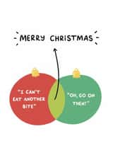 Funny Christmas Card - Things You Say at Christmas - Relatable - Food and Drink created by Sydney Jo Designs