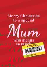 Funny Christmas Card - For Mum - Reduced Sticker created by The Cake Thief