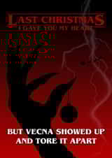 Fun Christmas Card - Vecna - Stranger Things created by Blush Boulevard