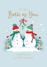 Cute Christmas Card - Both Of You - Snowmen created by Rosanna Rossi