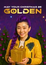 Fun Christmas Card - K-Pop Demon Hunters - Golden created by Woody's Design