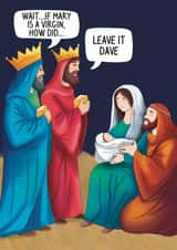 Funny Nativity Christmas Card created by Scrambled Meg Designs 