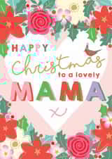 Pretty Christmas Card - Lovely Mama - Floral Heart] created by Michelle Fiedler Design