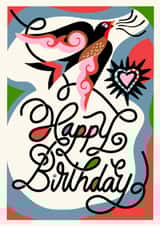 Cute and colourful Birthday Bird Singing ‘Happy Birthday’ created by catantrell
