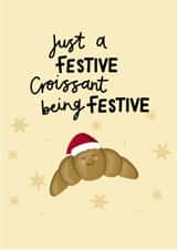 Festive Croissant Christmas Card created by StudioLazy