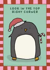 Fun Christmas Card - Penguin - Secret Message Game created by Sarah Harding