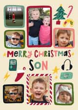 Personalised Christmas Photo Card created by @AimeeStevens.Design - Cute Christmas Card - For Son - Gaming