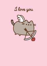 Cute Anniversary/Valentine's Day Card - Pusheen - Cupid created by Hype Associates