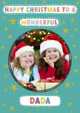 Personalised Christmas Photo Card created by Sarah Harding - Classic Christmas Card - Wonderful Dada