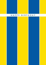 Classic Birthday Card - Football Fan - Leeds United created by Rebecca Prinn