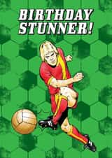 Classic Birthday Card - Roy Of The Rovers - Football Stunner created by Hype Cards