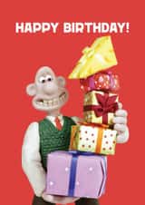 Fun Birthday Card - Wallace And Gromit - Presents created by Hype Associates
