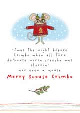 Funny Christmas Card - For A Scouser - Merry Scouse Crimbo created by Dandelion Stationery